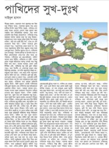 পাখিদের সুখ দুখ