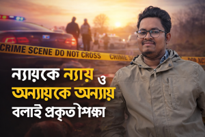 ন্যায়কে ন্যায় ও অন্যায়কে অন্যায় বলাই প্রকৃত শিক্ষিতদের পরিচয় 