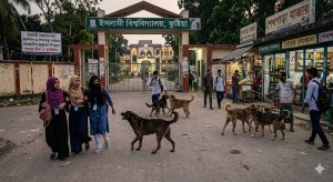 ক্যাম্পাসে বেওয়ারিশ কুকুরের উপদ্রব