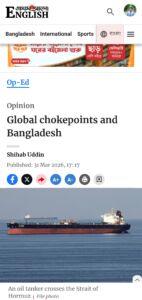 Global chokepoints and Bangladesh