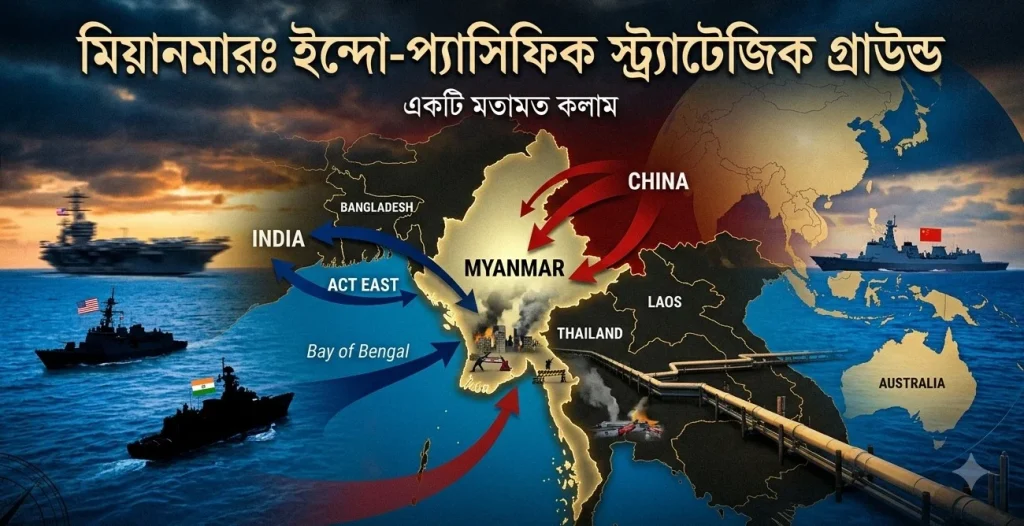 মিয়ানমারঃ ইন্দো-প্যাসিফিক স্ট্র্যাটেজিক গ্রাউন্ড