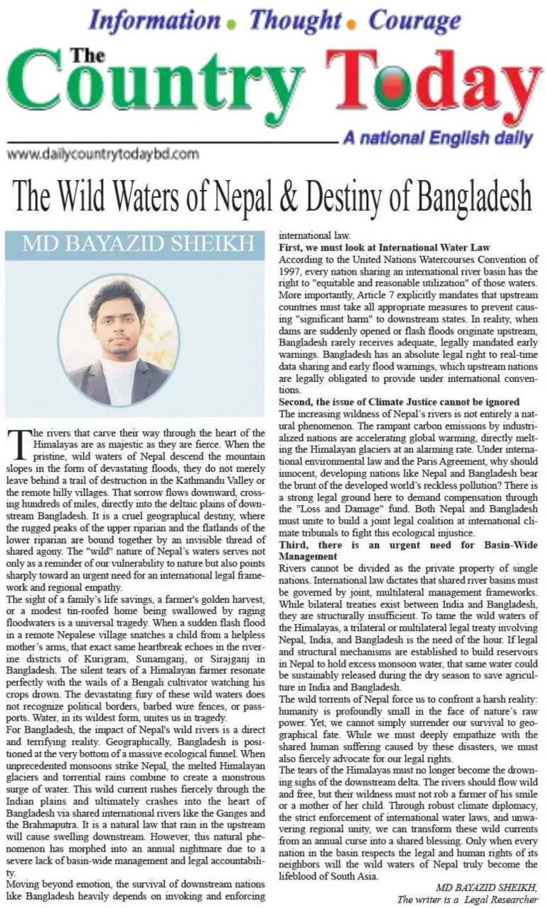 The wild waters of Nepal & Bangladesh